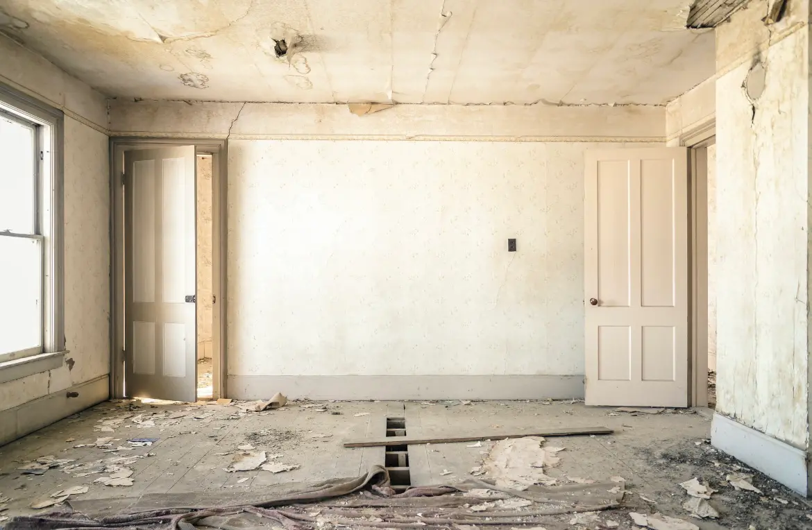 Waste disposal crew managing a cleanout project in St. Louis